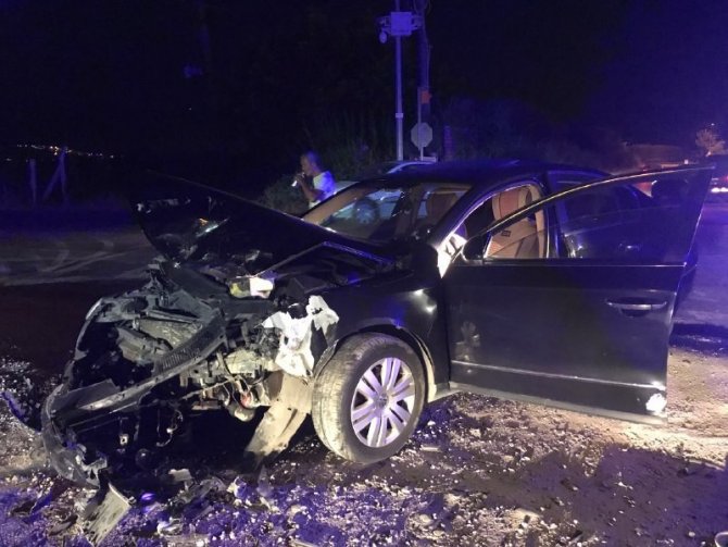 Davutlar’da Trafik Kazası, 1 Yaralı