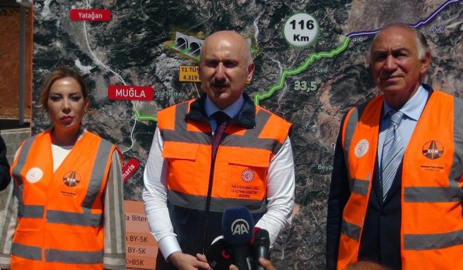 Muğla-kale Karayolunun Büyük Bölümü Tamamlanıyor