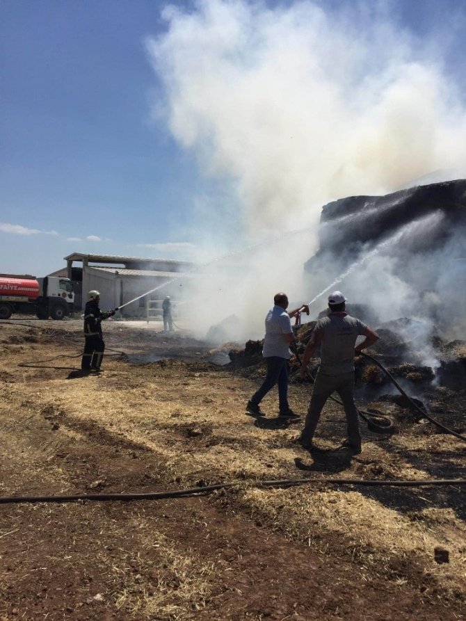 Kütahya’da Korkutan Saman Yangını
