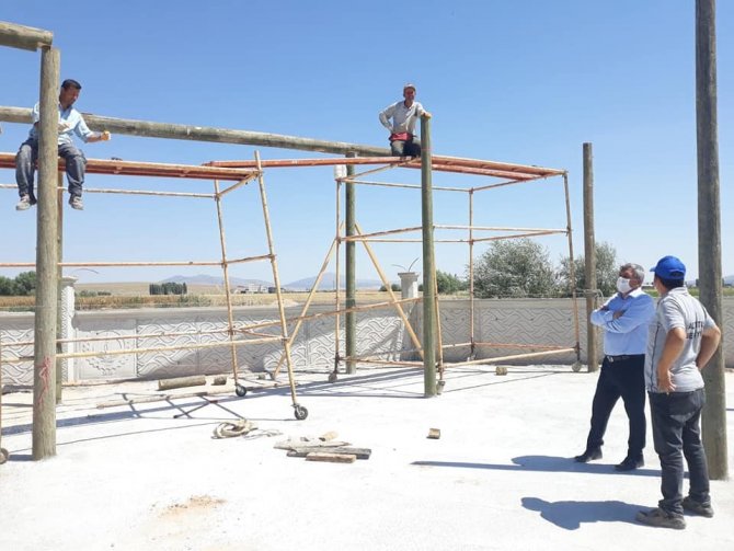 Altıntaş’ta Kurban Kesim Alanı Hazırlığı