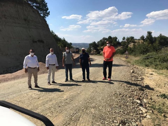 Şaphane’de Asfalt Çalışması