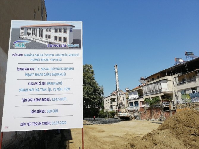 Salihli Sgk’ya Yeni Bina Yapılıyor